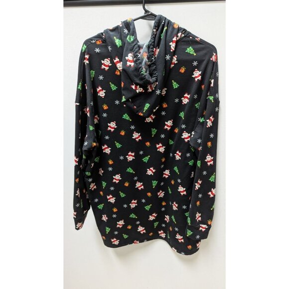 eye candy Black Santa Holiday Graphic Hoodie - Picture 2 of 2